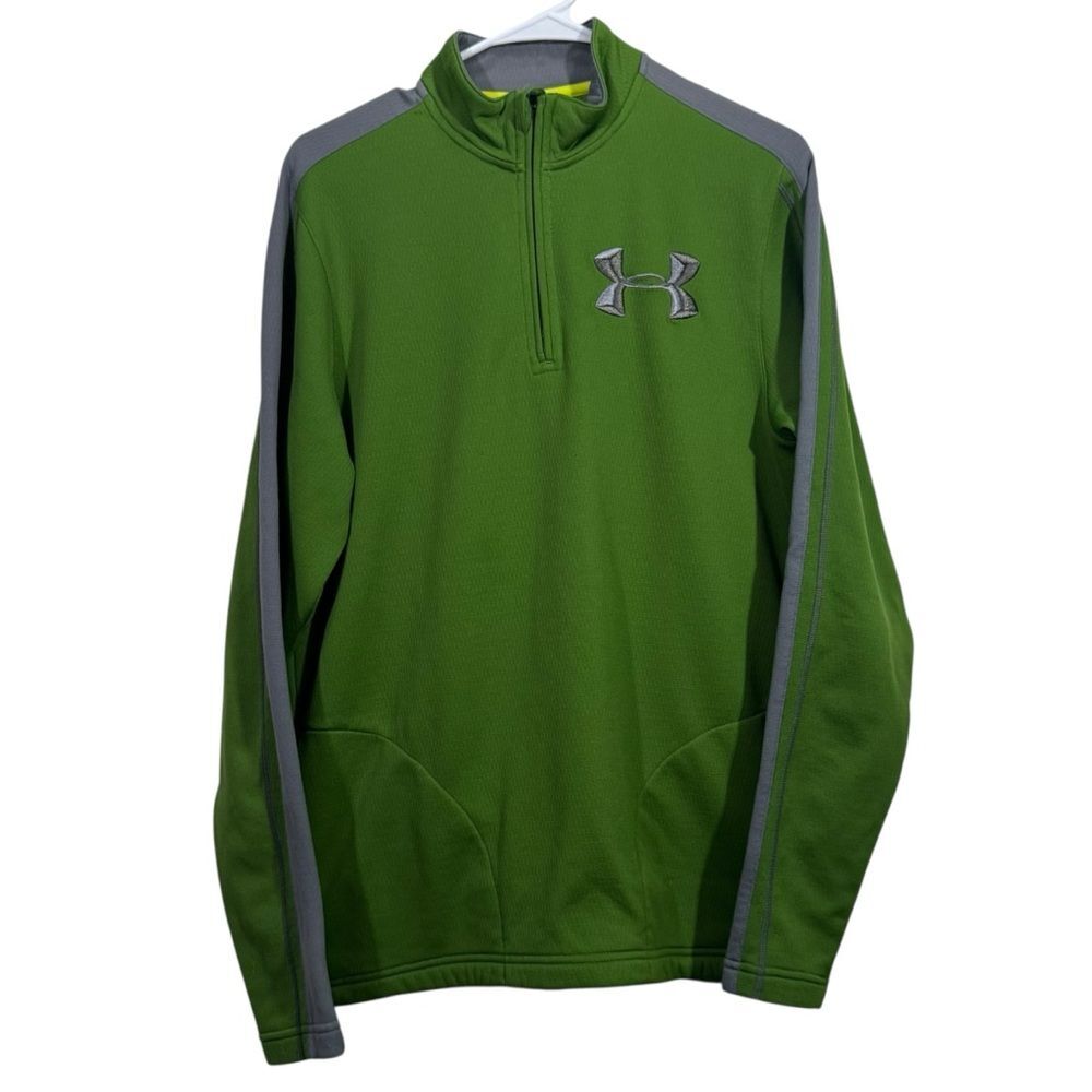 Under Armour Catalyst Green Half Zip Athletic Performance Sweatshirt